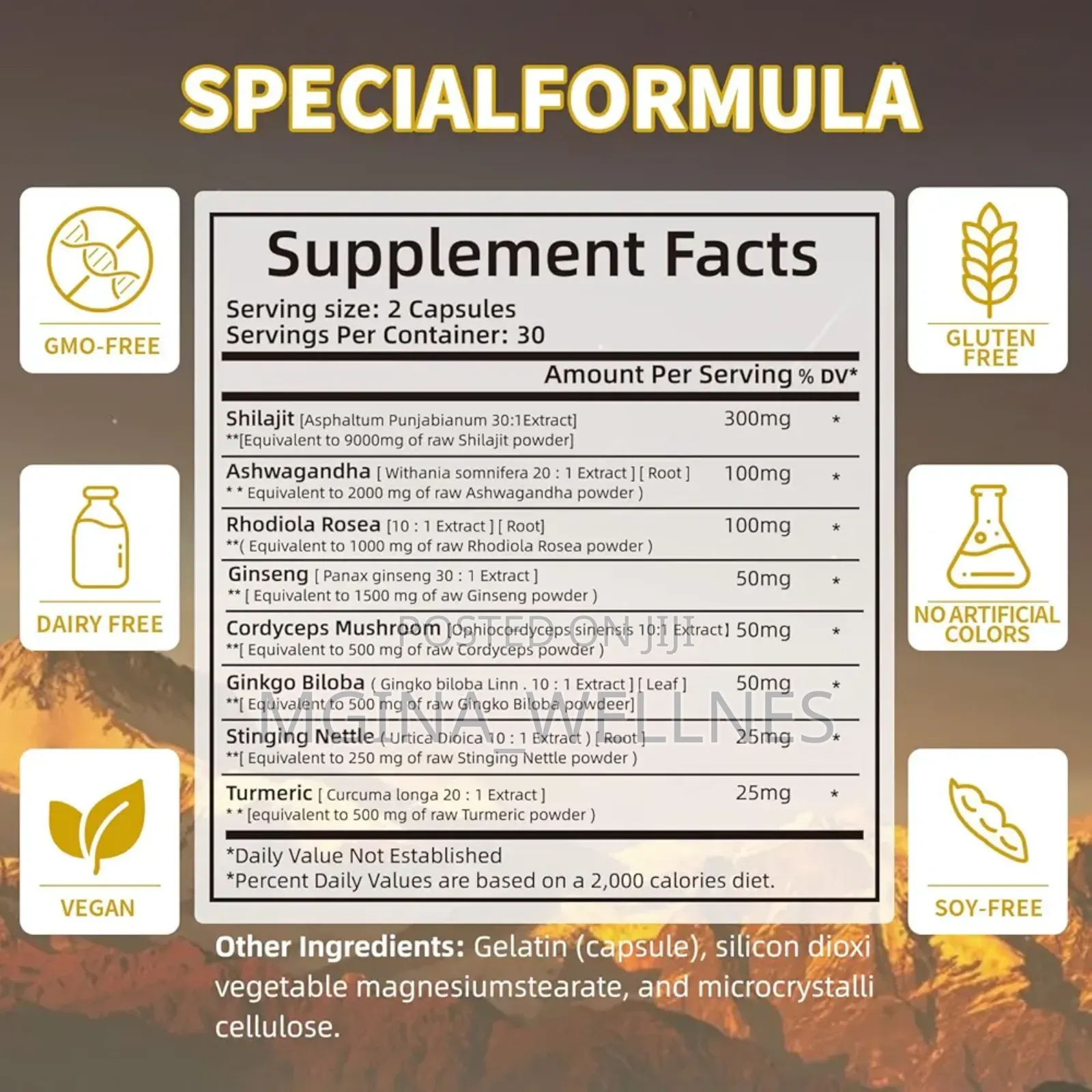 8 in 1 Sunnis Shilajeet With Ashwagandha Ginseng