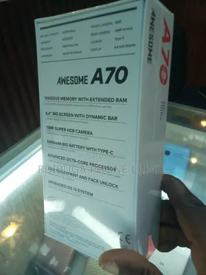 New Itel A70 128 GB Black