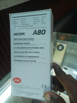 New Itel A80 128 GB Black