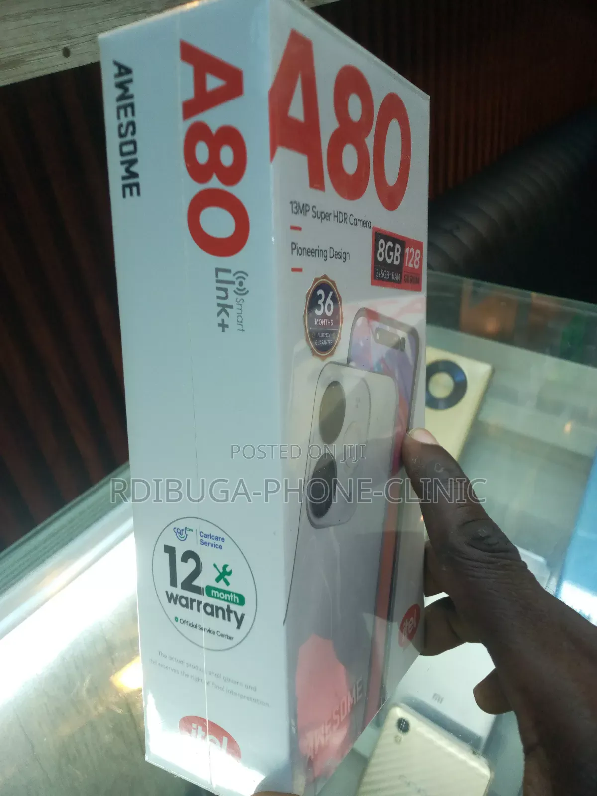 New Itel A80 128 GB Black