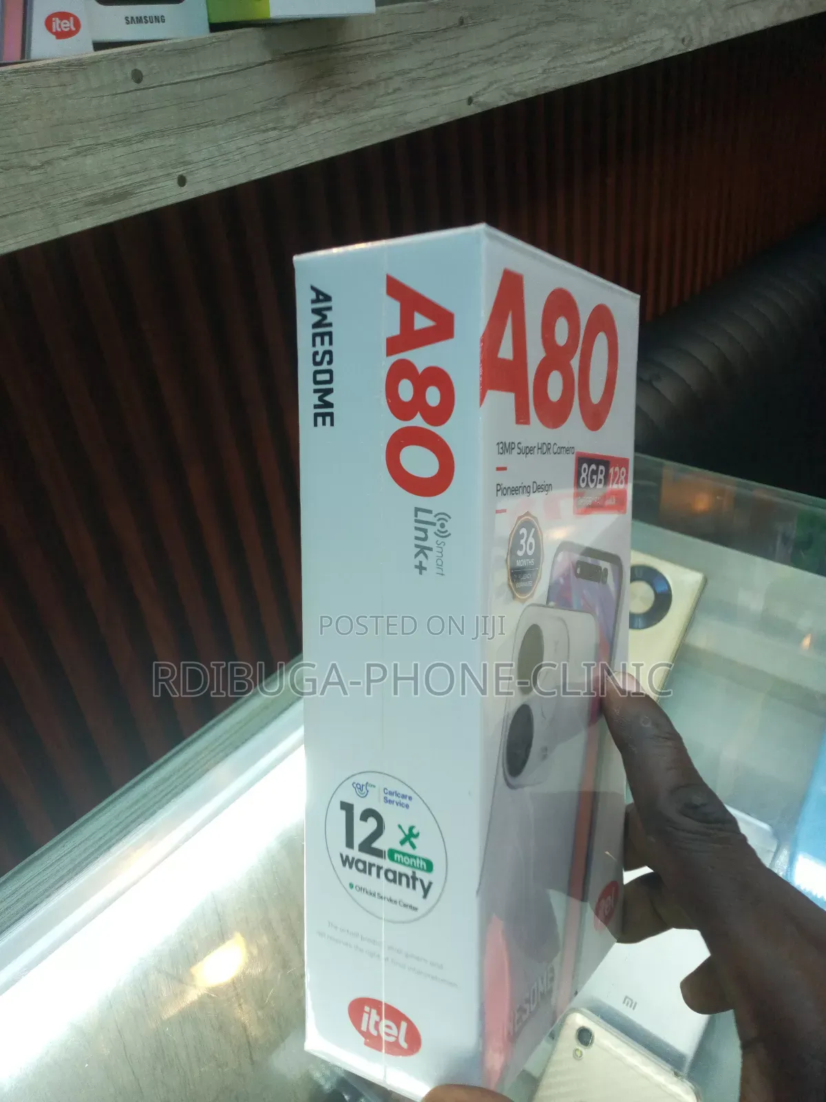 New Itel A80 128 GB Black