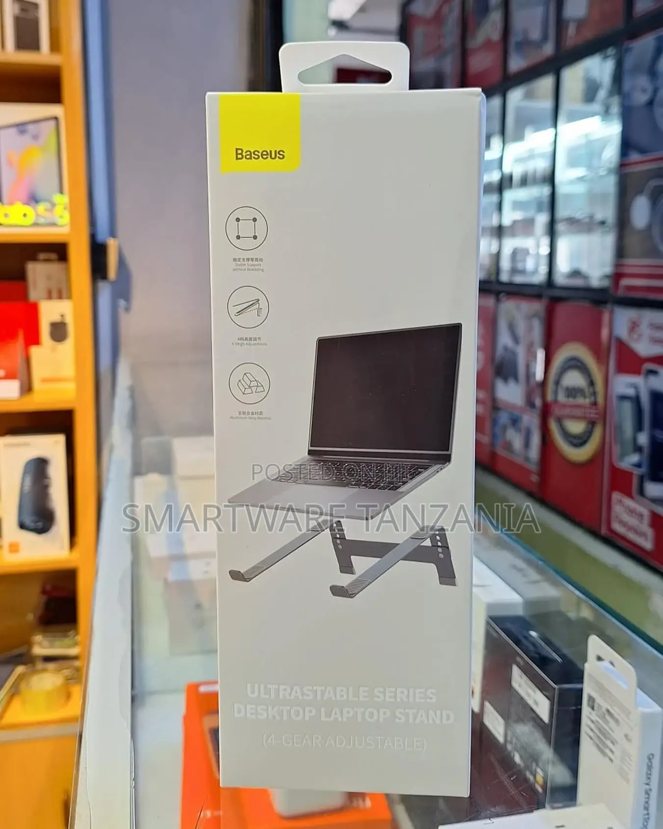 Adjustable Laptop Stand for Desk, Aluminum Laptop Riser