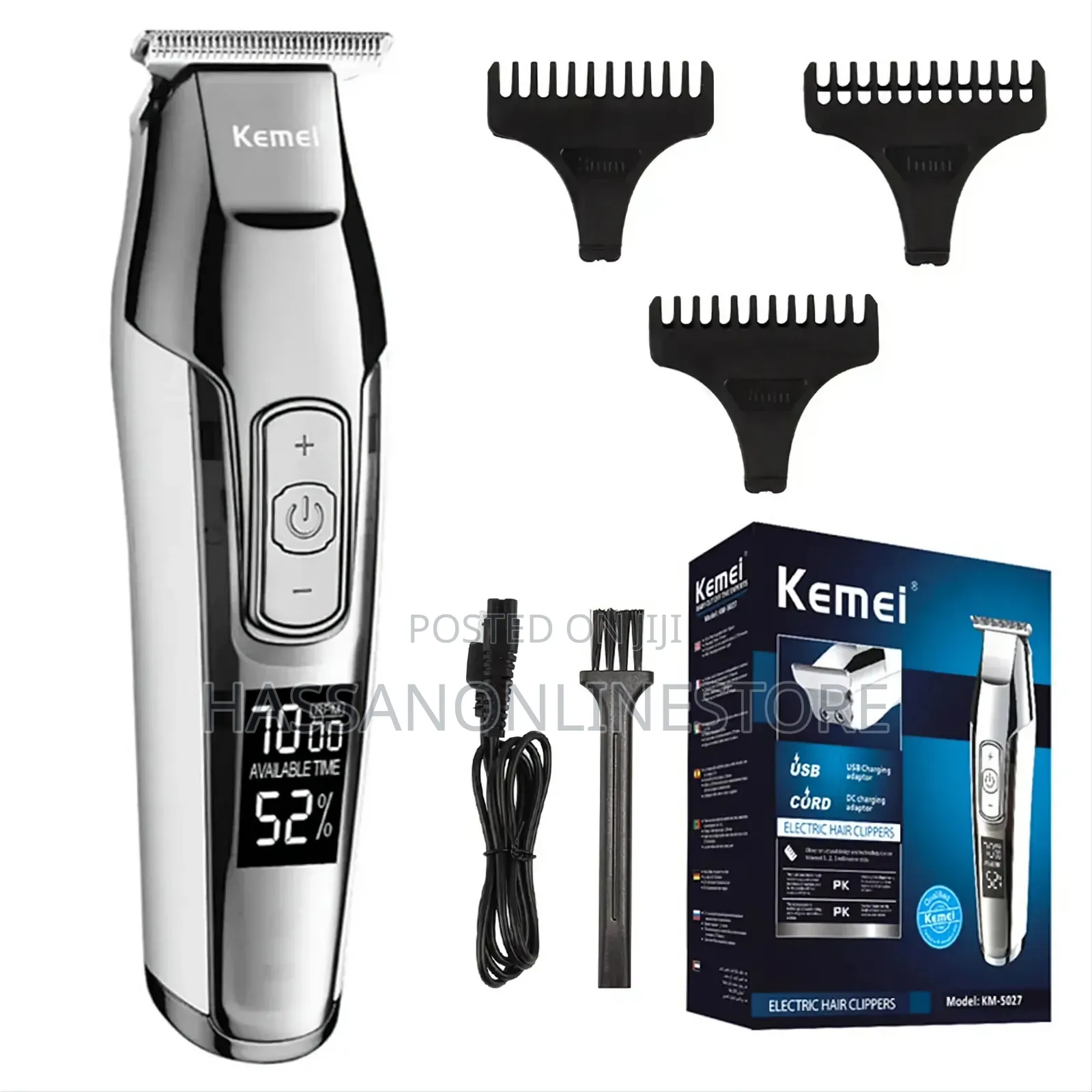 KEMEI KM-5027 Trimmer Cordless Hair Clipper for Men
