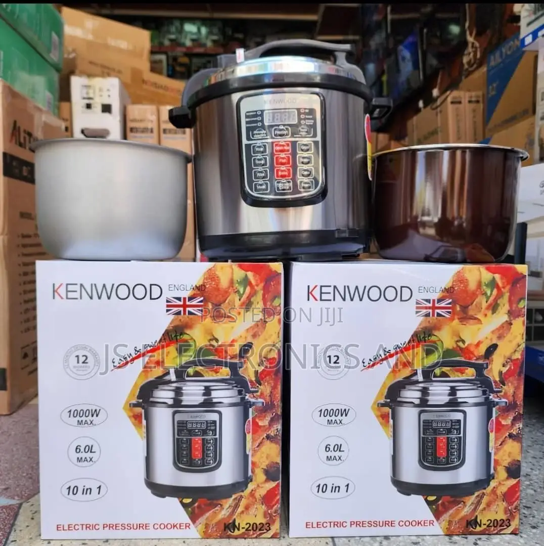 Pressure Cooker KENWOOD 6.0L Silver Colour Ina Sufuria Mbili