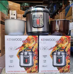Pressure Cooker KENWOOD 6.0L Silver Colour Ina Sufuria Mbili