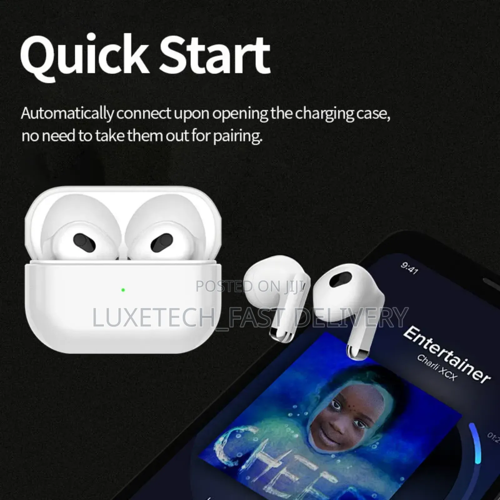 Amaya Wireless Earbuds Tk-04 - For Sport and Workouts