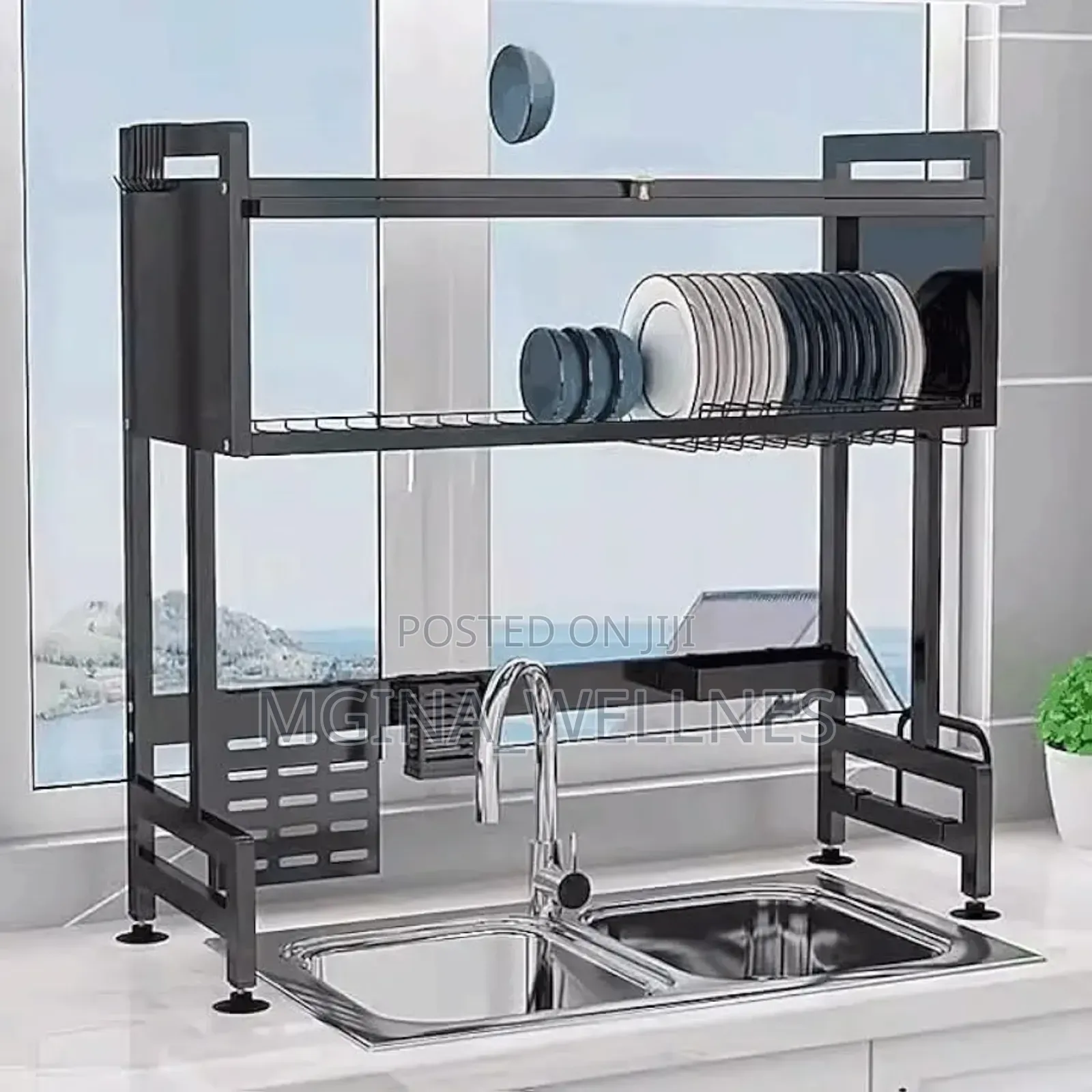 Multi-Functional Dish Rack Kitchen Supplies Storage Draining