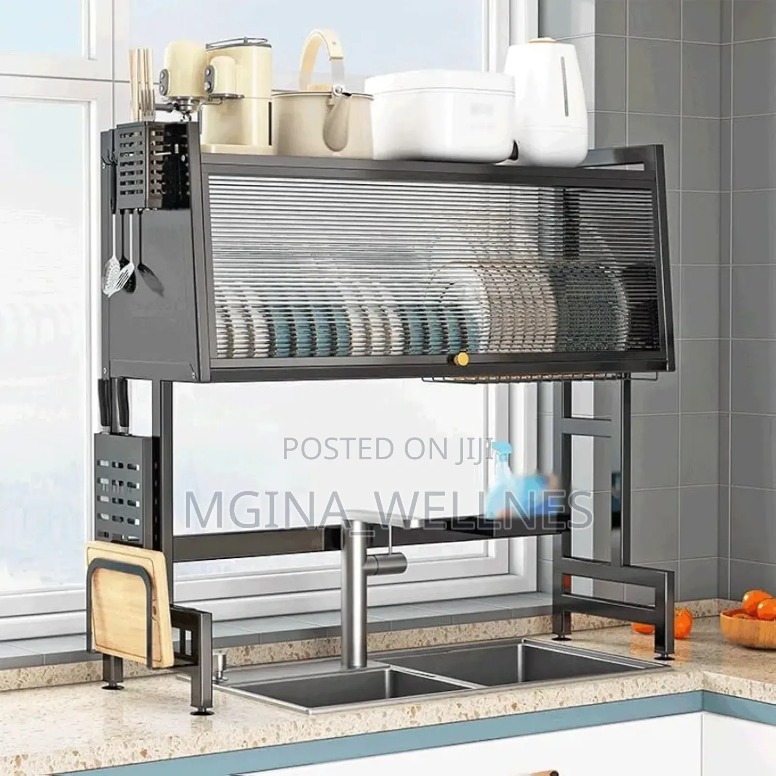 Multi-Functional Dish Rack Kitchen Supplies Storage Draining