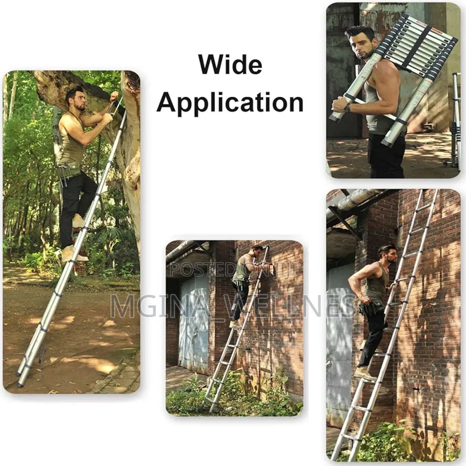 4 Meters Aluminum Telescopic Ladder