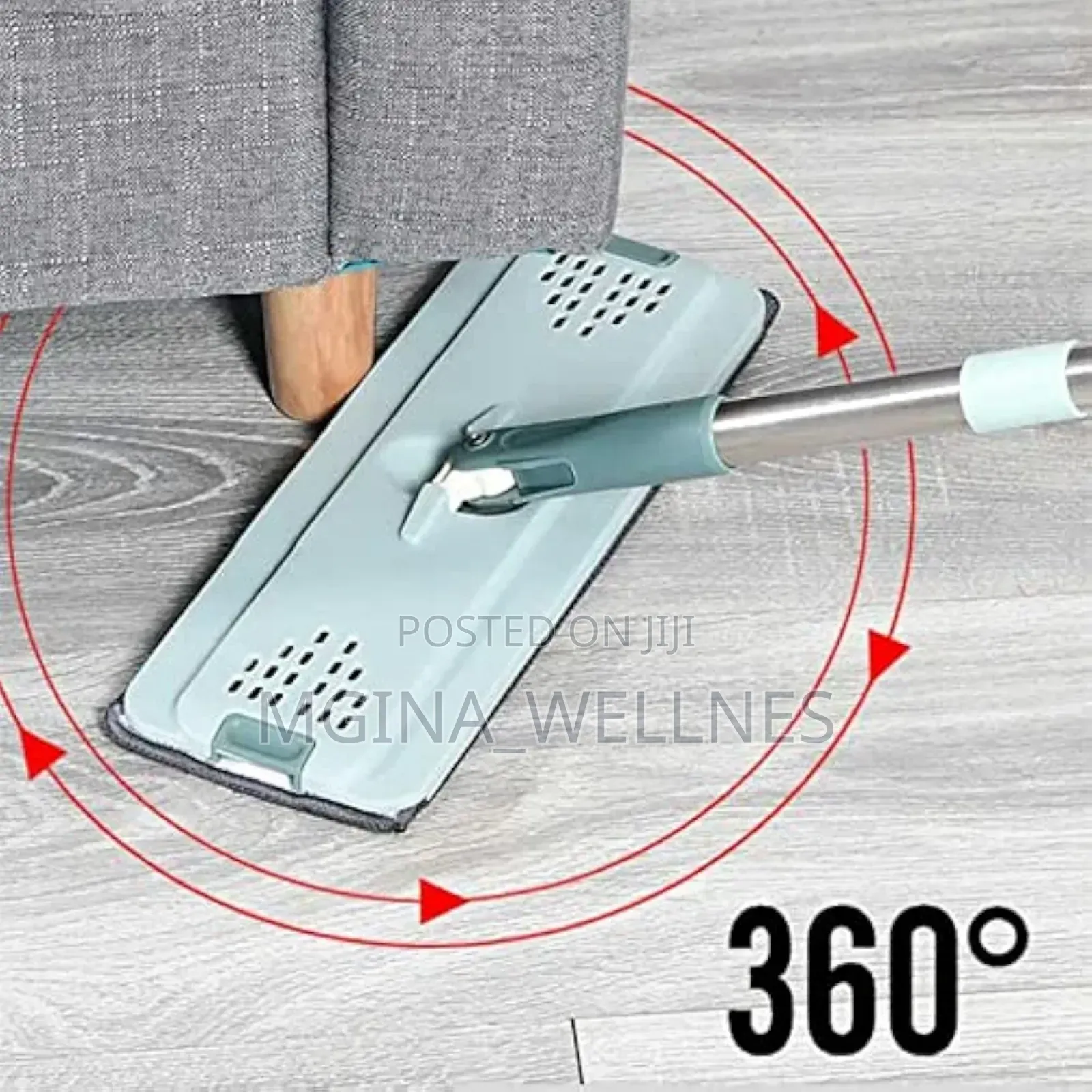 2 IN 1 Mop Set With Bucket, Dual Chamber,Adjustable Handle