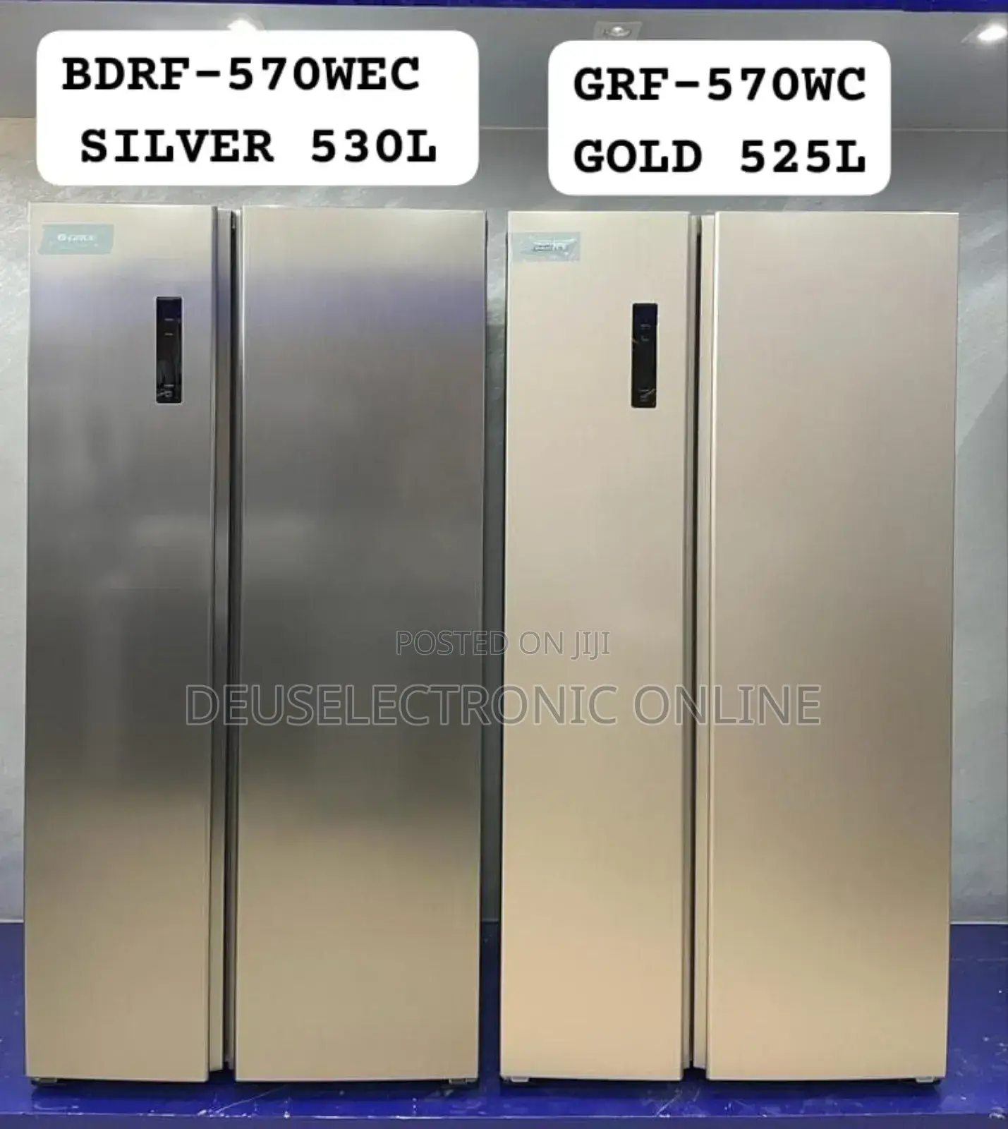 *Gree Side by Side Refrigerator 530L (Bdrf-570wec - Silver)