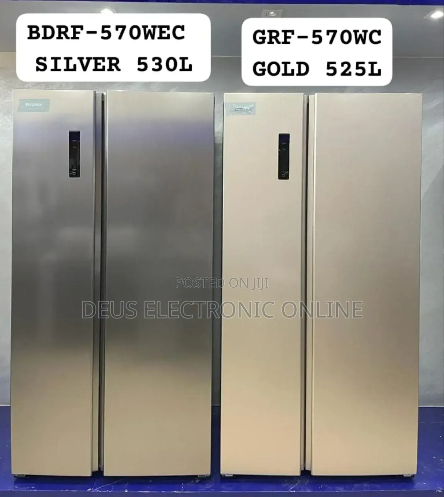 *Gree Side by Side Refrigerator 530L (Bdrf-570wec - Silver)