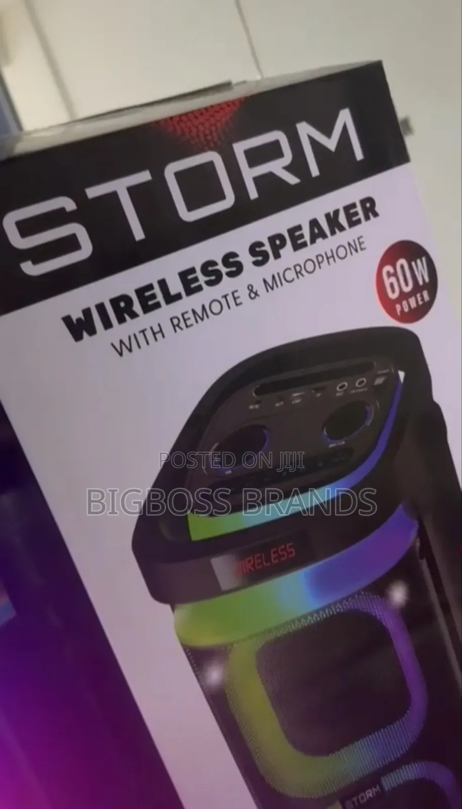 Storm Wireless Speaker 60watts Power