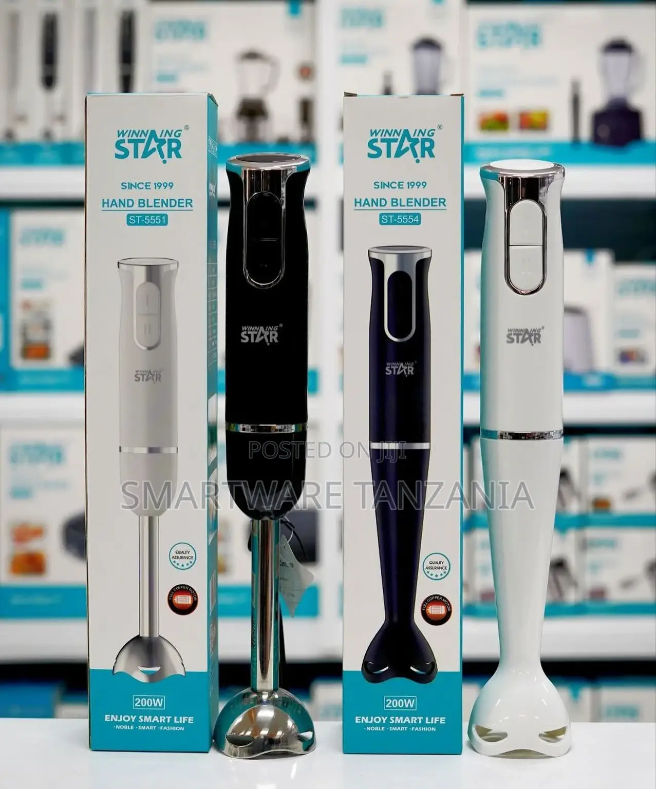 Portable Blender Electric Immersion Hand Stick Blender