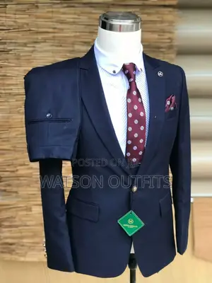 Suti Za Dark Blue Za Mfuko Mmoja