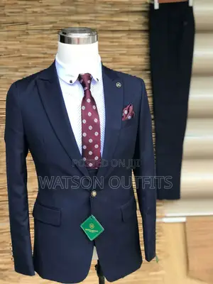 Suti Za Dark Blue Za Mfuko Mmoja
