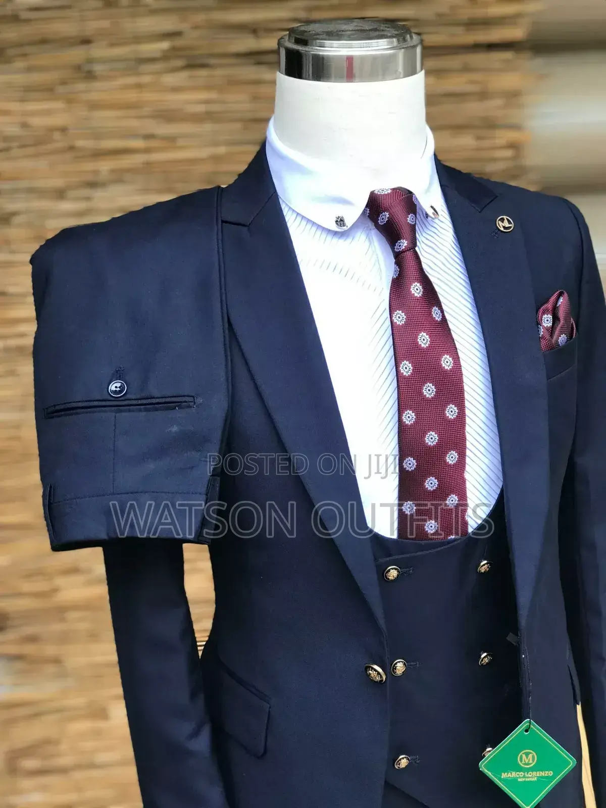 Suti Za Dark Blue Za Mfuko Mmoja