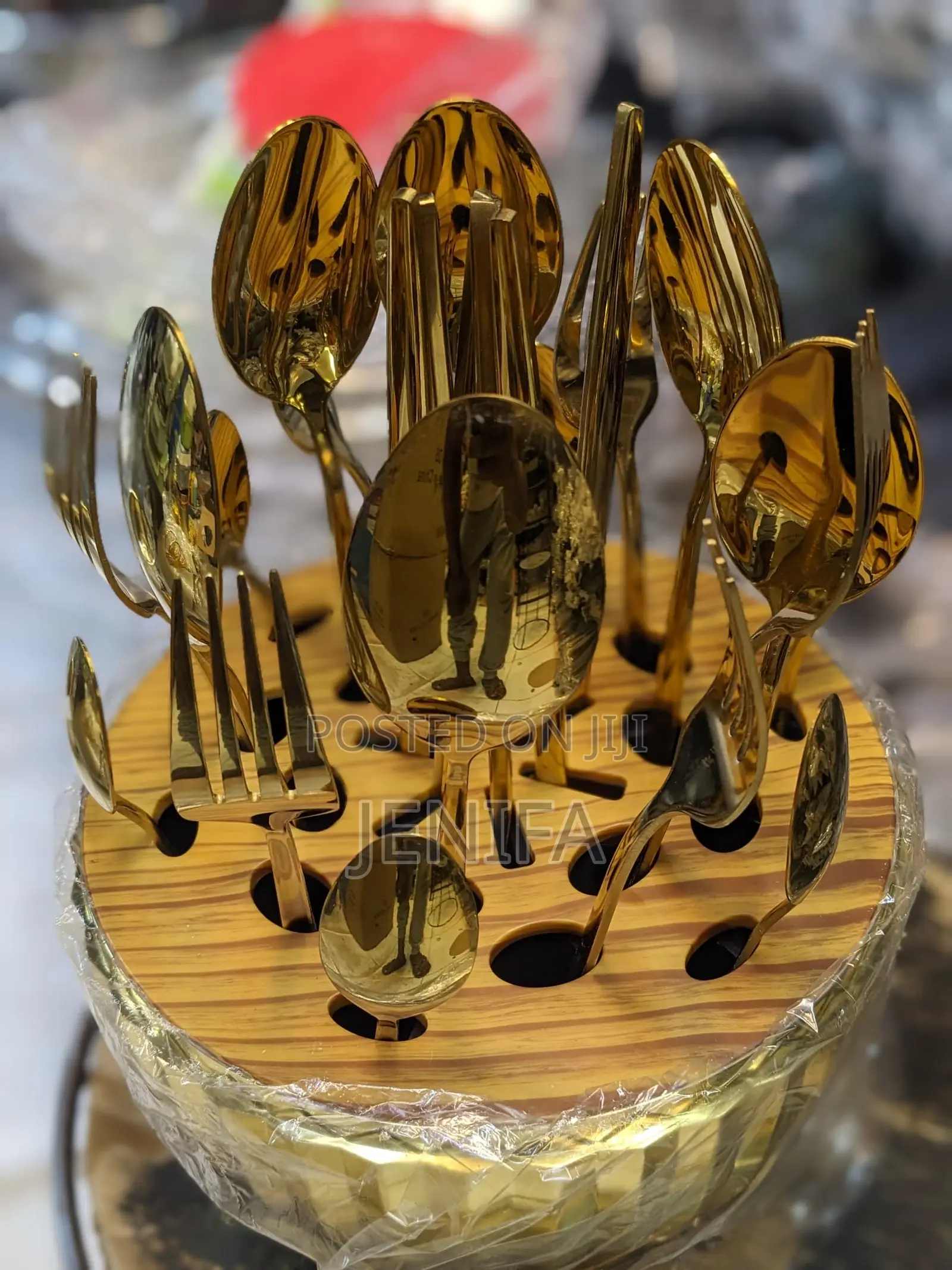 Gold Spoon Holder
