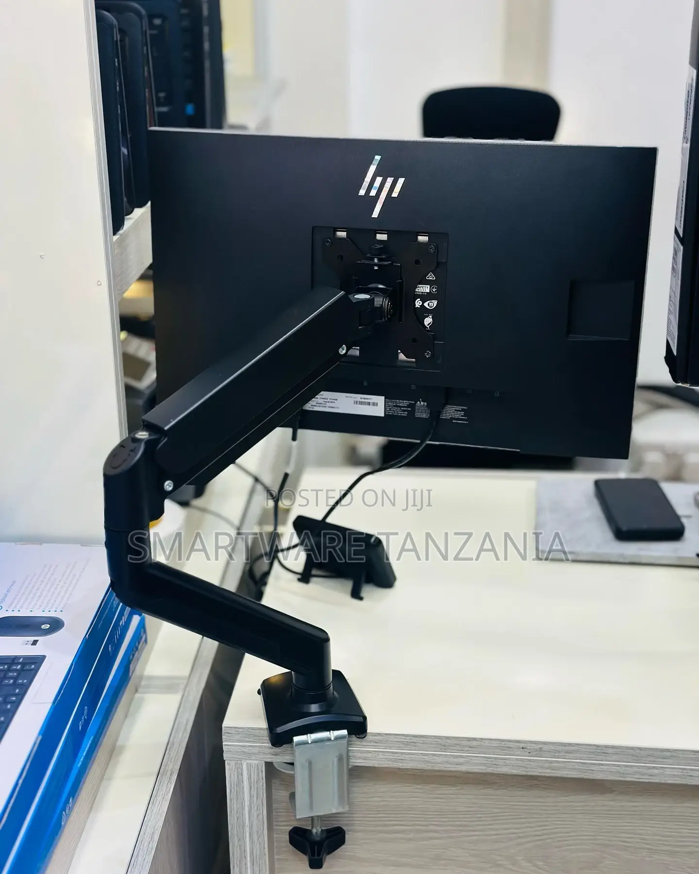 Single Monitor Desk Mount, Adjustable Stand, Vesa Mount