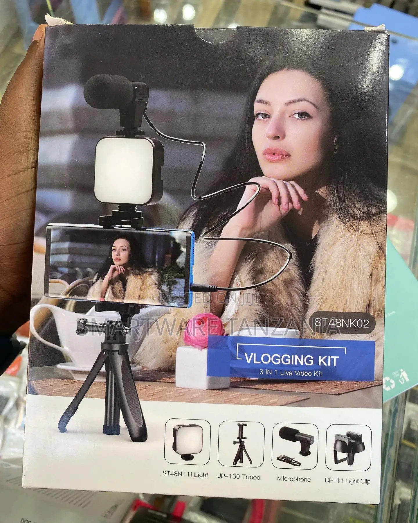 LED Fill Light Kit With Mic Mobile Phone Live Streaming