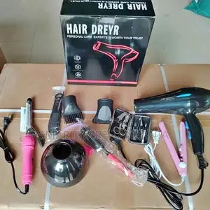 Complete Hair Dryer With Accessories Free Flat Iron