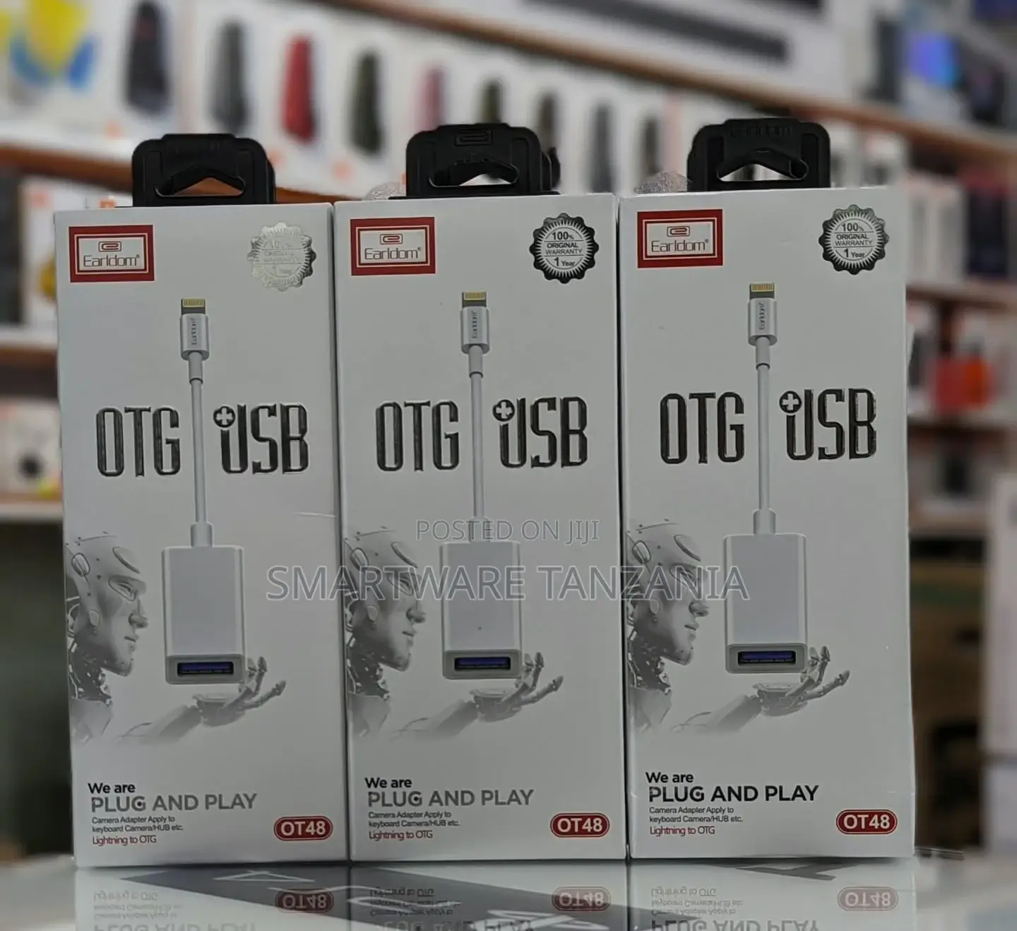 OTG Cable for iPhone and iPad to Transfer Photos and Data