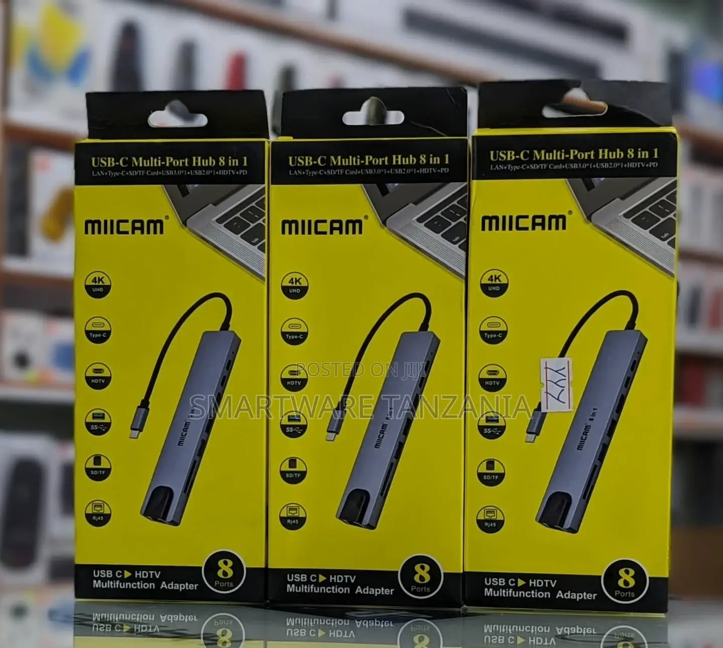 Miicam USB-C Multi-Port Hub 8 in 1