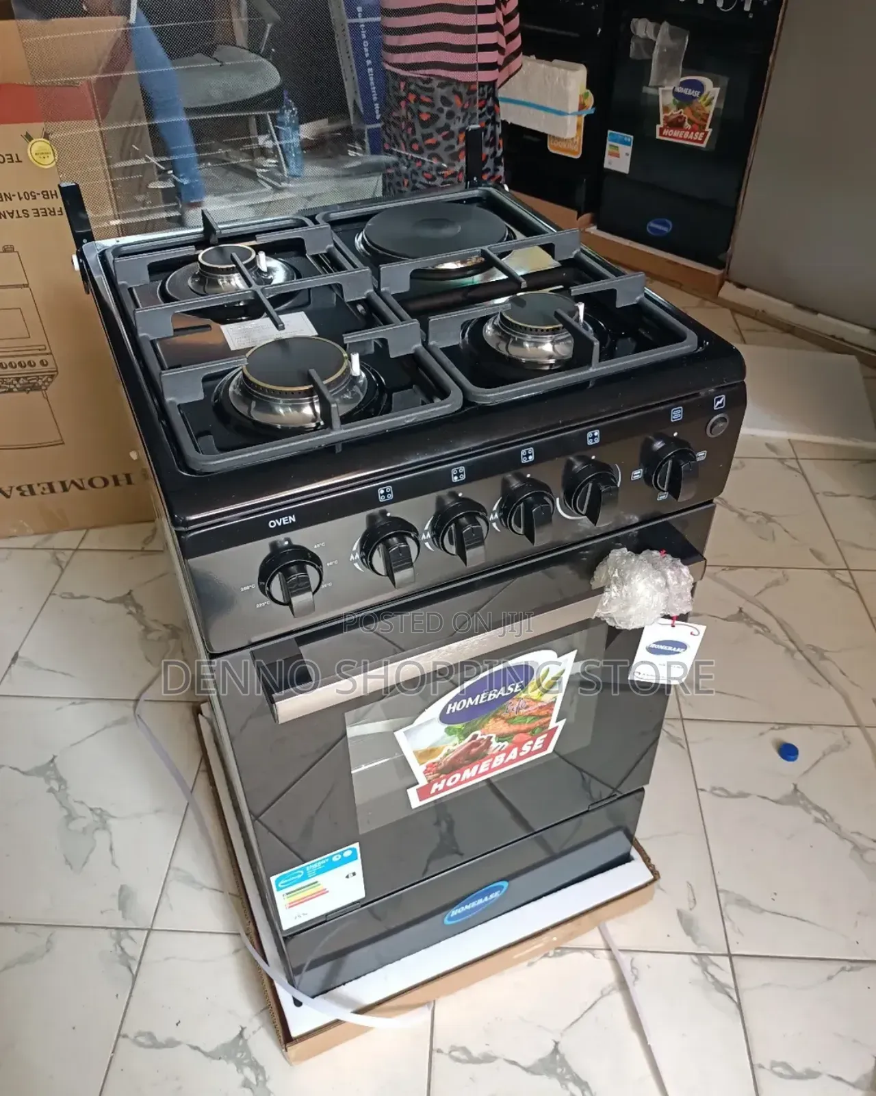 Homebase 4 Plates Cooker With Electric Oven