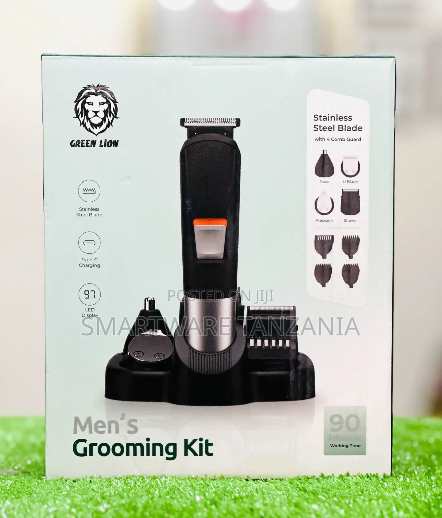 Green Lion Men Grooming Set 600mah Battery, Type-c Charging
