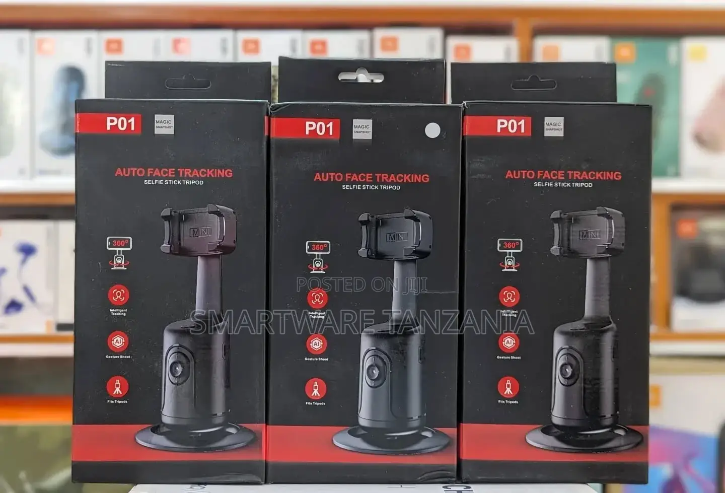 Mobile Phone Holder With Ai Function 360° Face Tracking