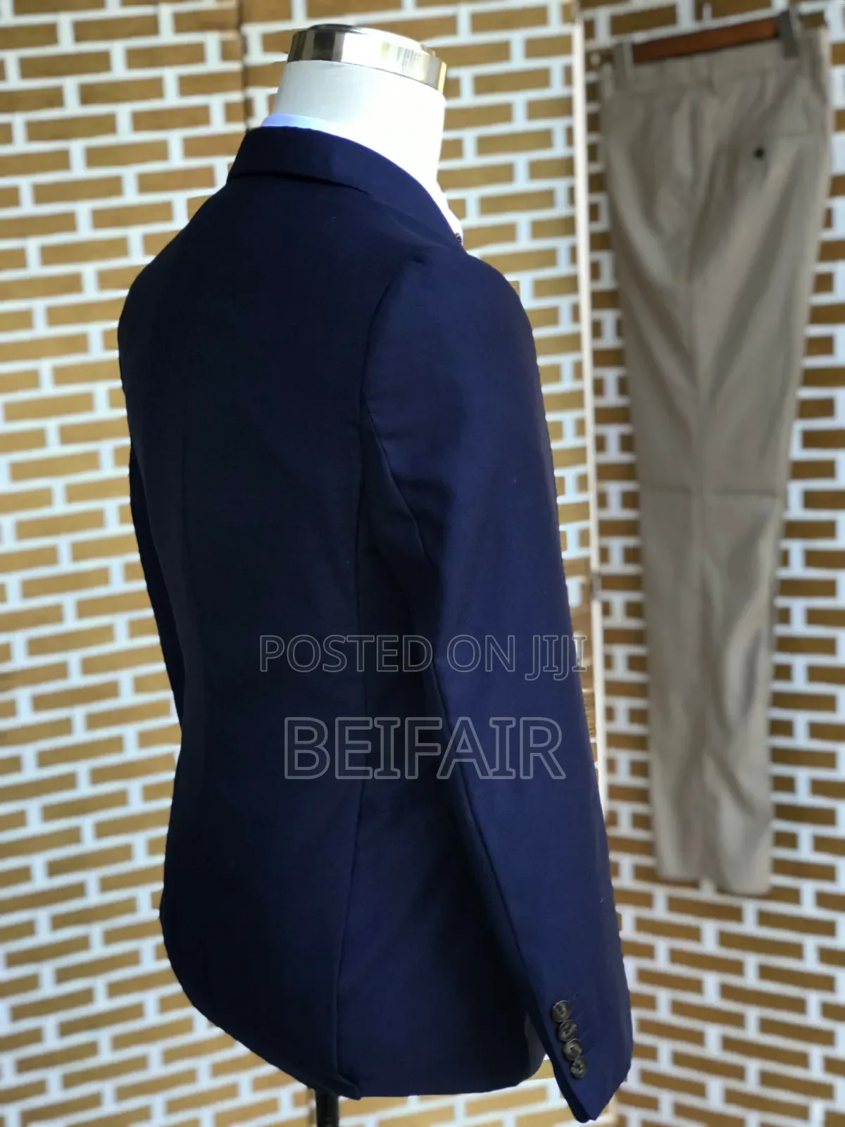Blue and Beige Suit | Double Breasted Suit