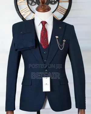 Dark Blue Elegant Suit