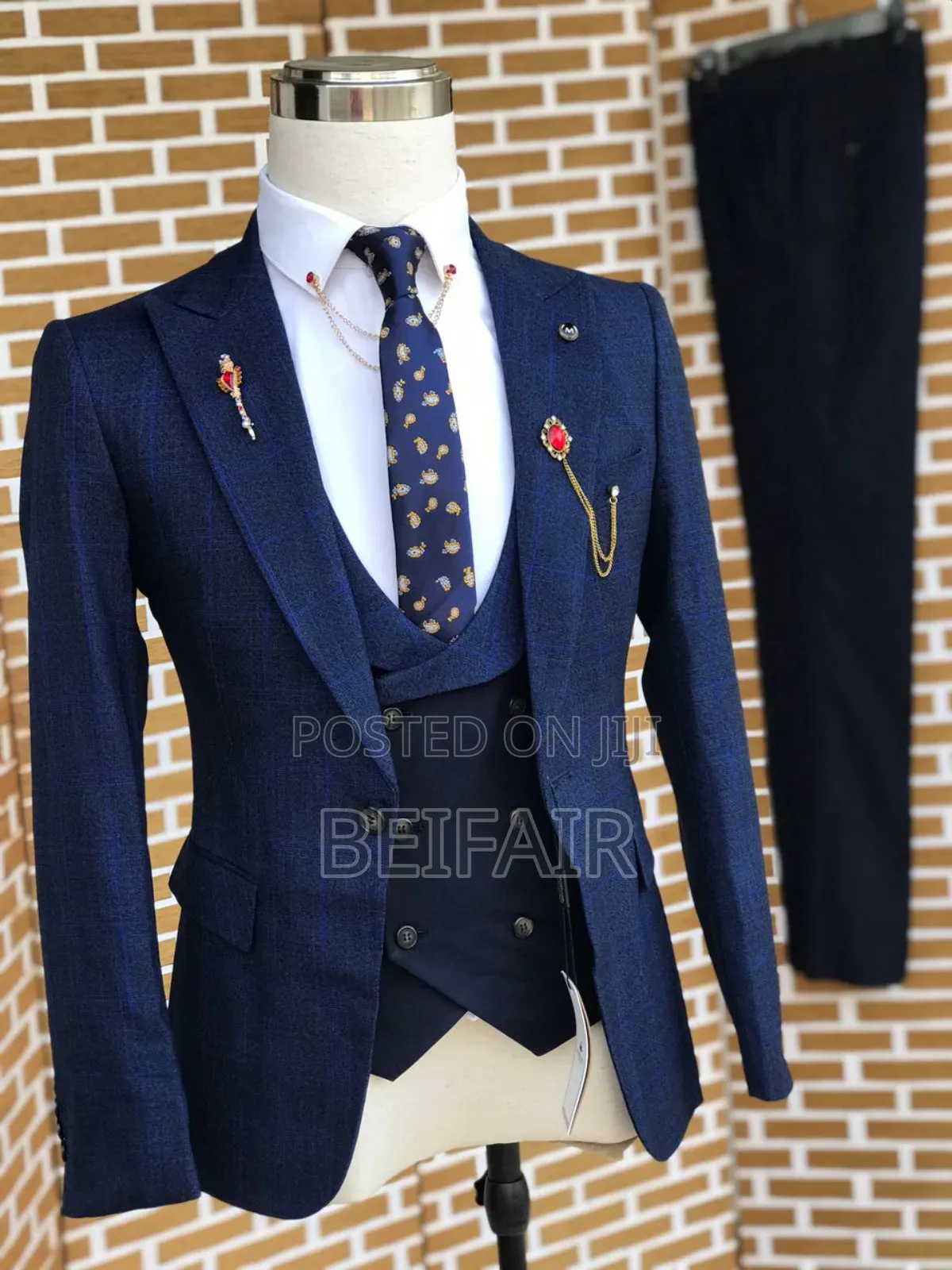 Faint Draft Blue Suit