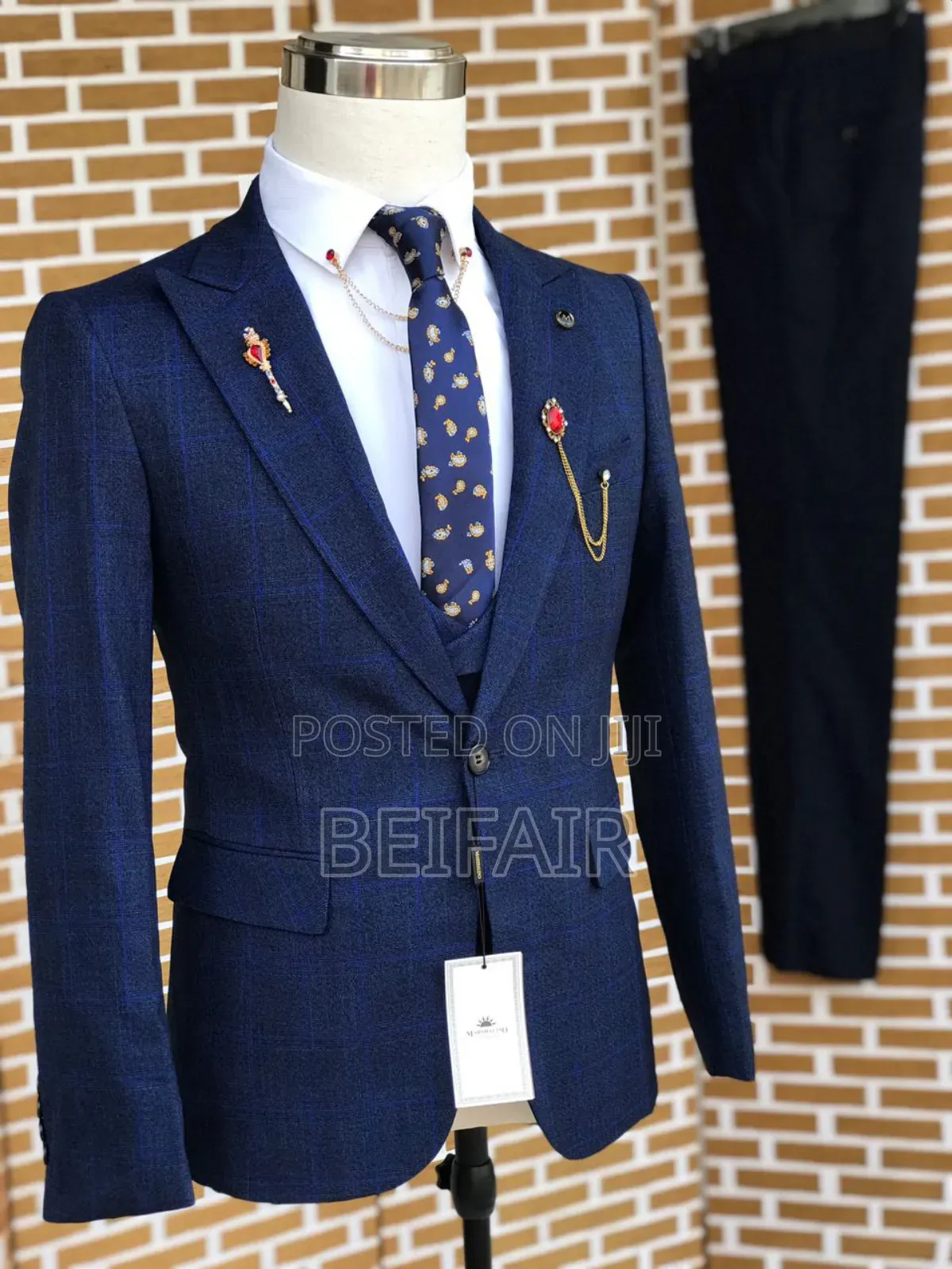 Faint Draft Blue Suit