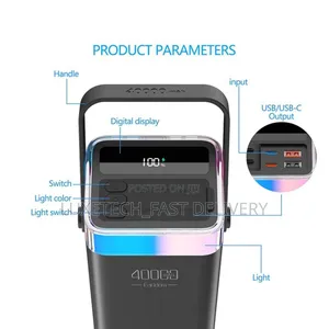 Earldom Digital Display Powerbank 40000mah Heavy Duty
