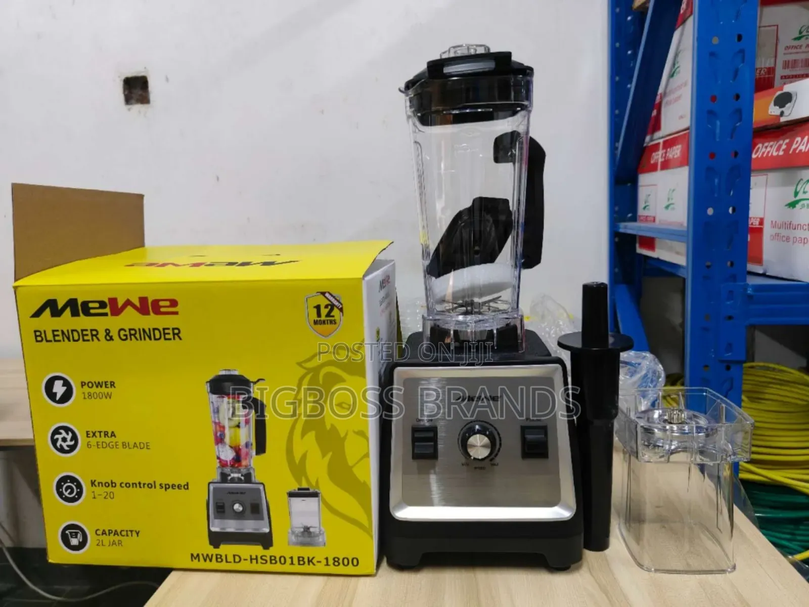 Mewe Commercial Heavy Duty Blender
1800w