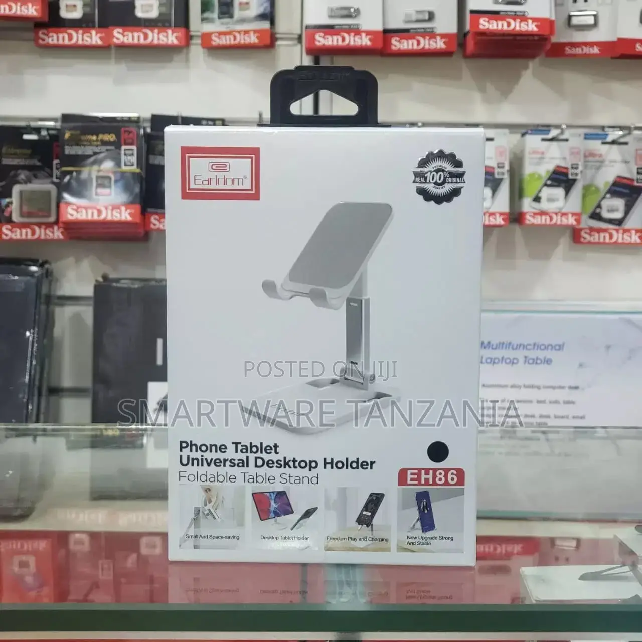 Desktop Phone Holder Stand Base, Foldable Phone Holder