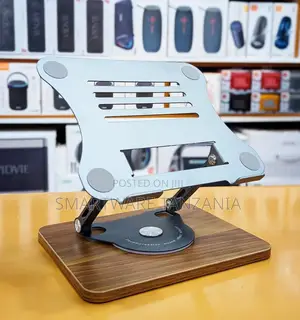 Desktop Bamboo Aluminum And Wooden Portable Laptop Stand