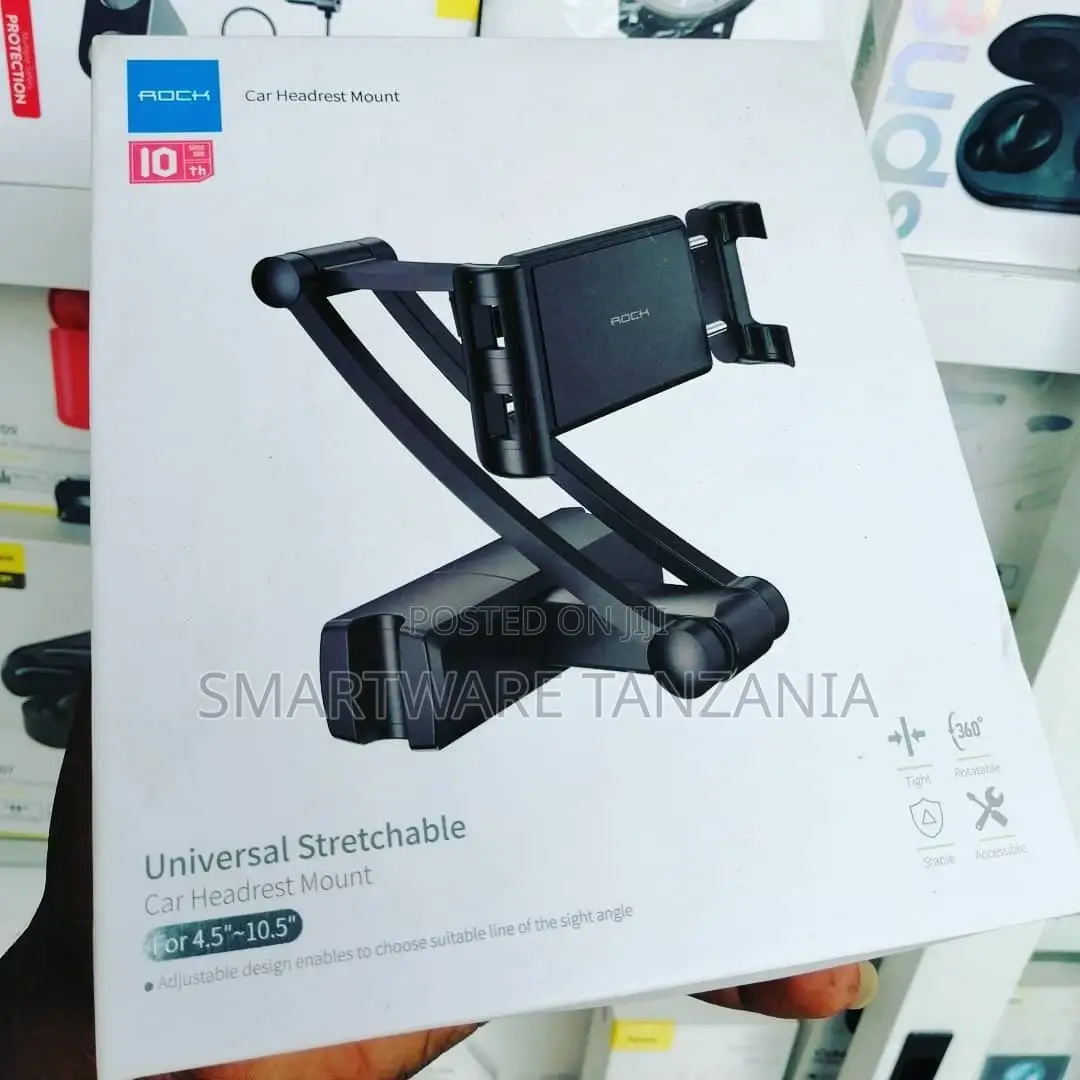 Car Rear Phone Tablet Stand, 360° Rotation Car Back Seat