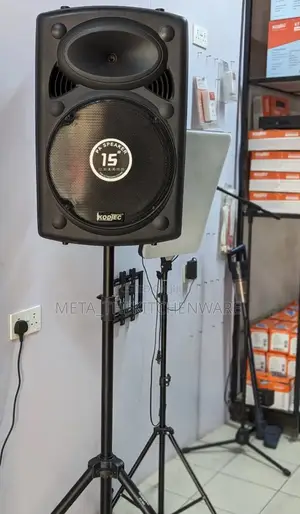 Kodtec Rechargeable Speaker With 2 Wireless Mic 15inch