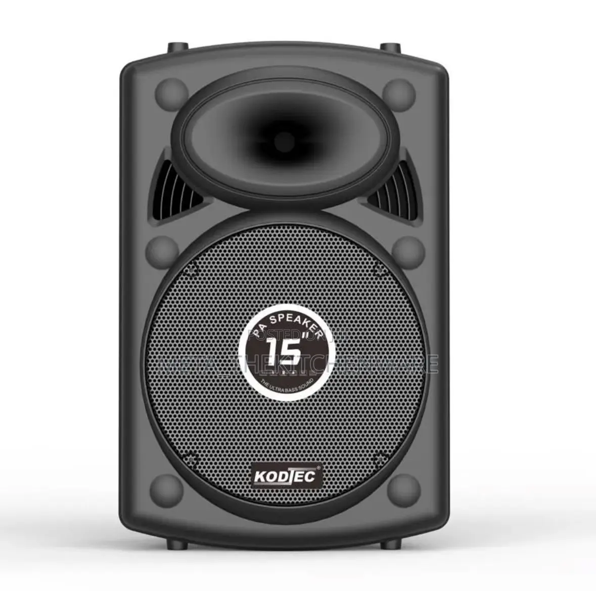 Kodtec Rechargeable Speaker With 2 Wireless Mic 15inch