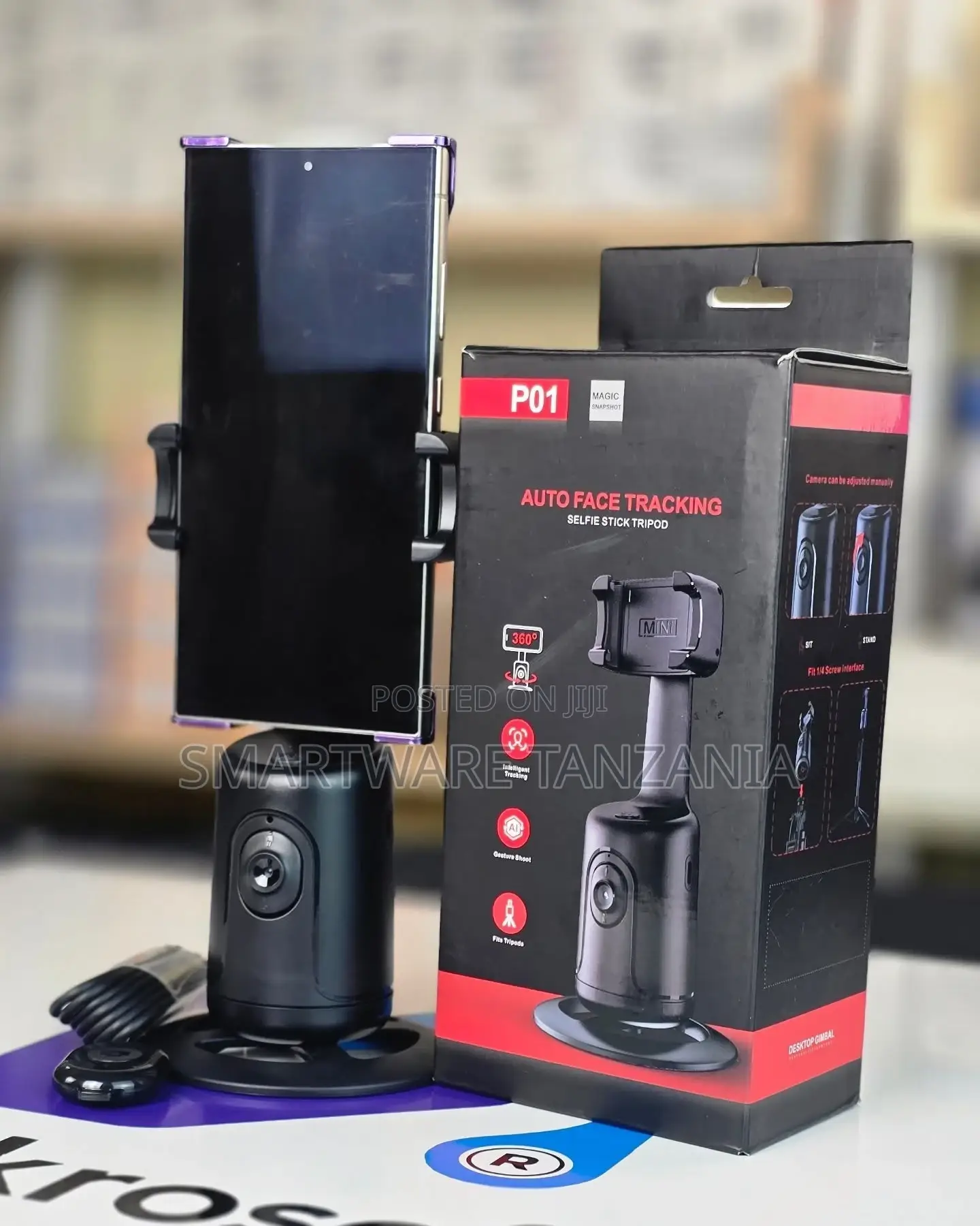 Auto Face Tracking Camera Gimbal Stabilizer Selfie Stick