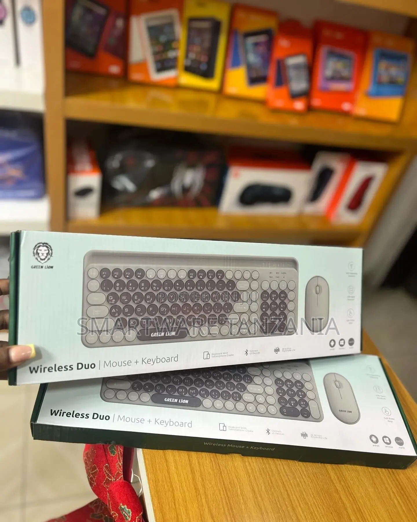 Wireless Keyboard And Mouse Combo, (Bluetooth+2.4g) Keyboard