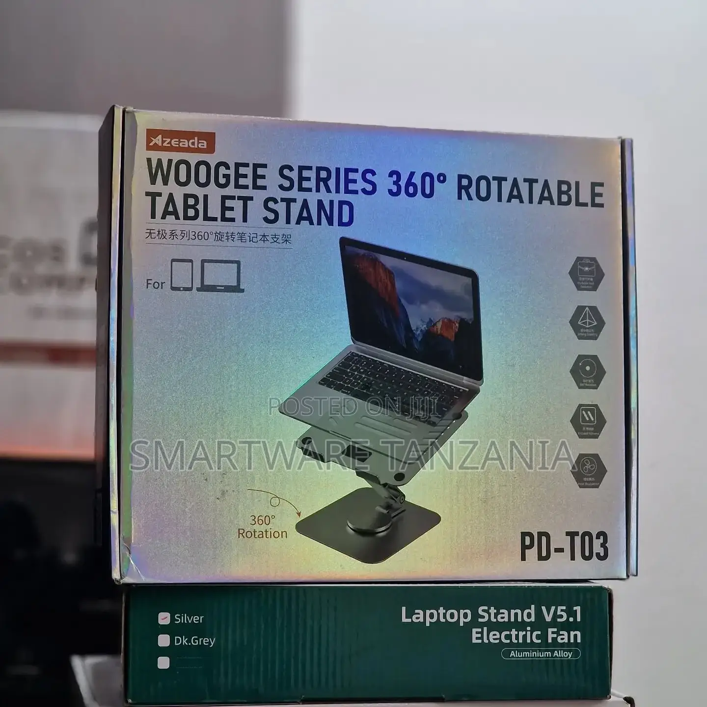 Laptop Riser Metal Holder Compatible With 10 To 17 Inches