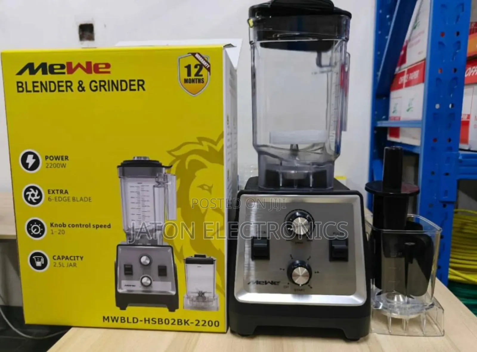 Mewe Heavy Duty Blender Grinder 2.5L
