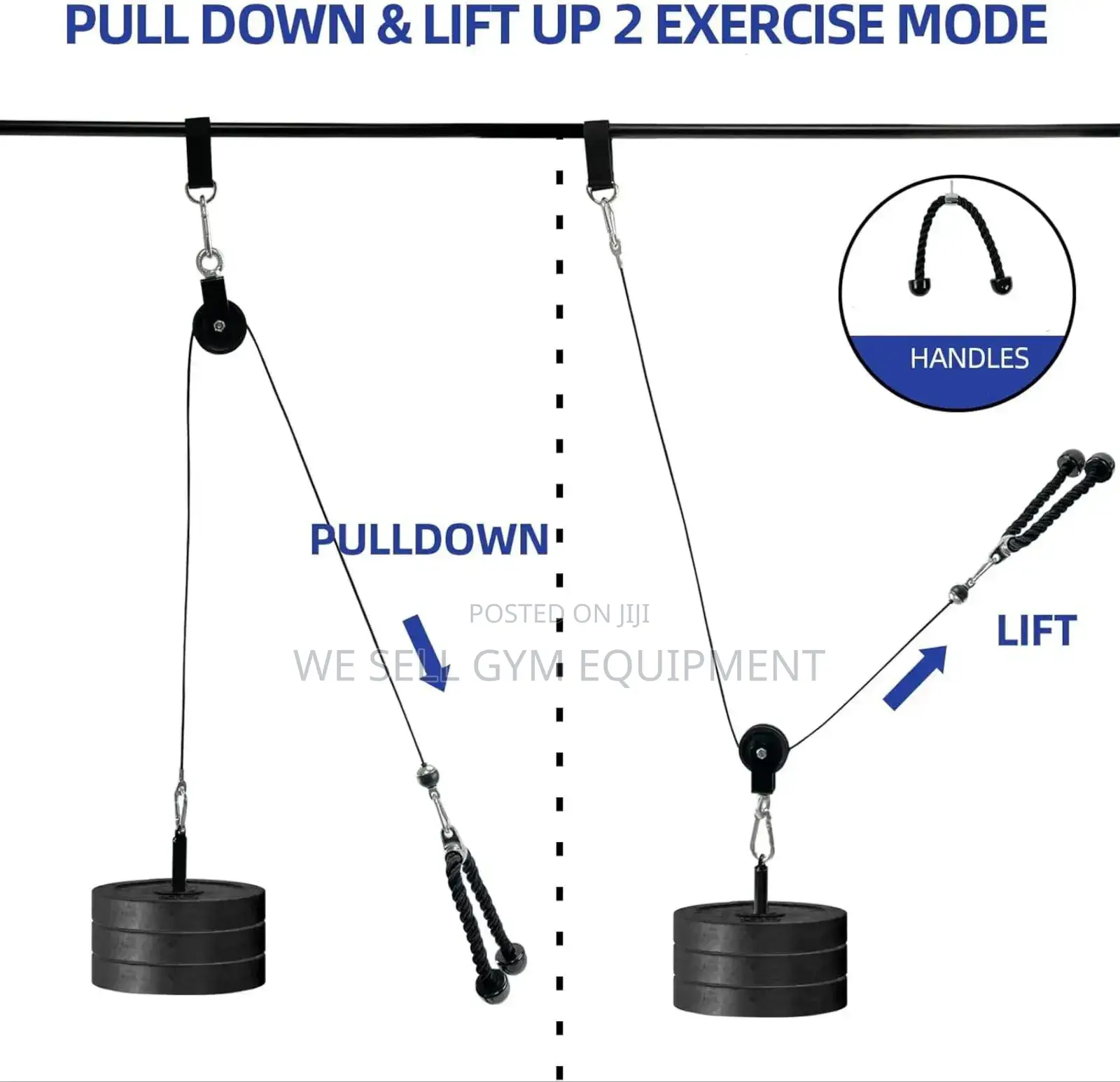 Pulley System Cable Portable Handle Machine