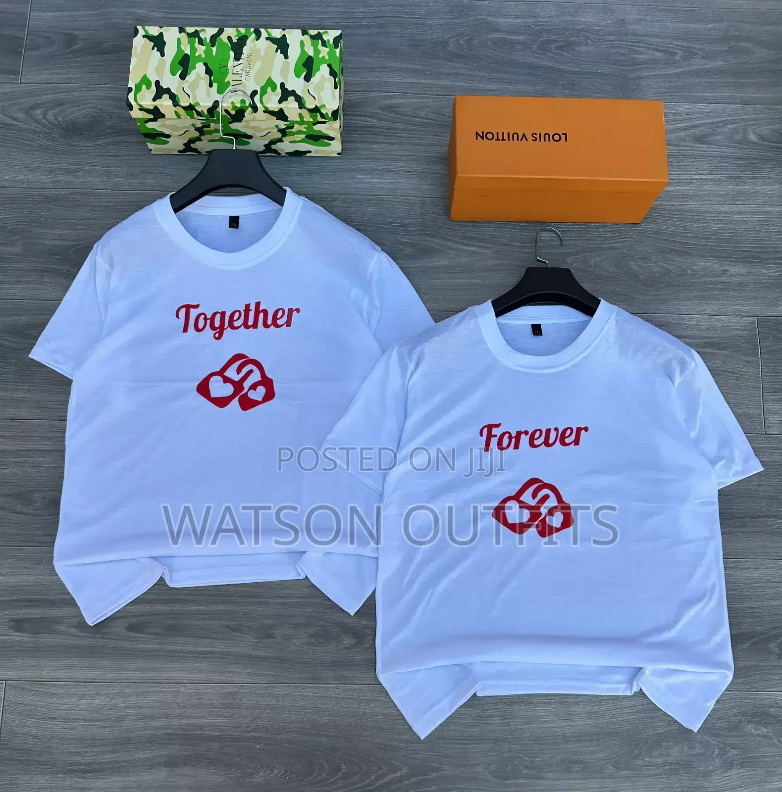 2 Pcsfree Size Couple Wears