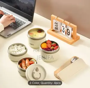 Four Lunch Box With Insulation Bags 4pcs