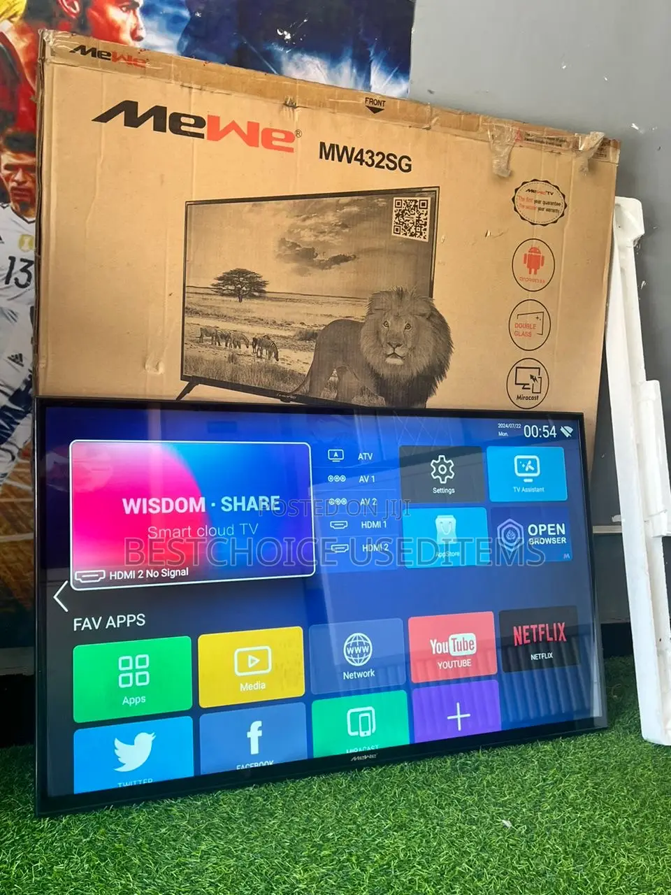 Mewe Tv Inch 43 Smart Tv Fully Box Imetumika Kidogo Exchang