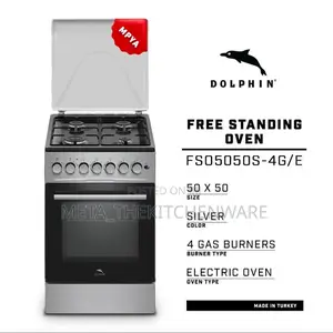 Dolphin Cooker 4 Gas Burner + Electric Oven 50x50cm
